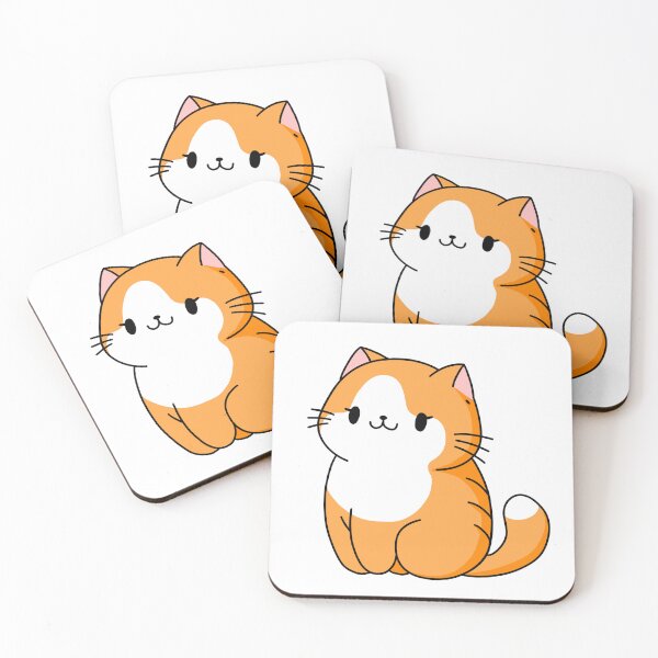 Item preview, Cute kawaii cartoon cat designed and sold by Narukuku.