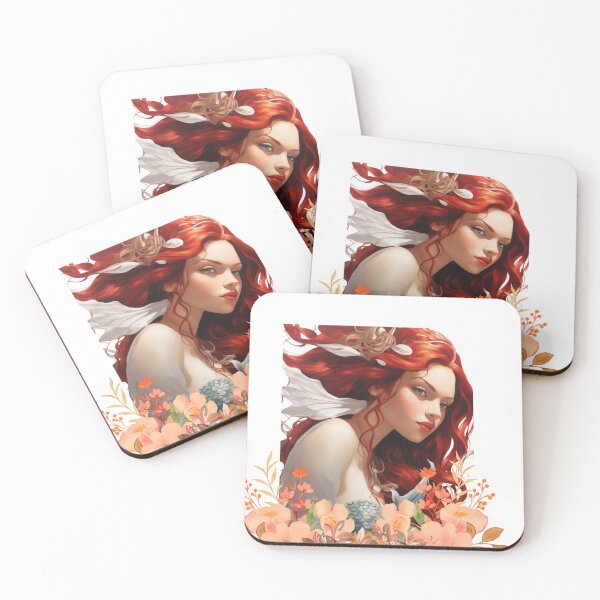 Item preview, Redhead Flowered Sirena designed and sold by SirenasWorld.