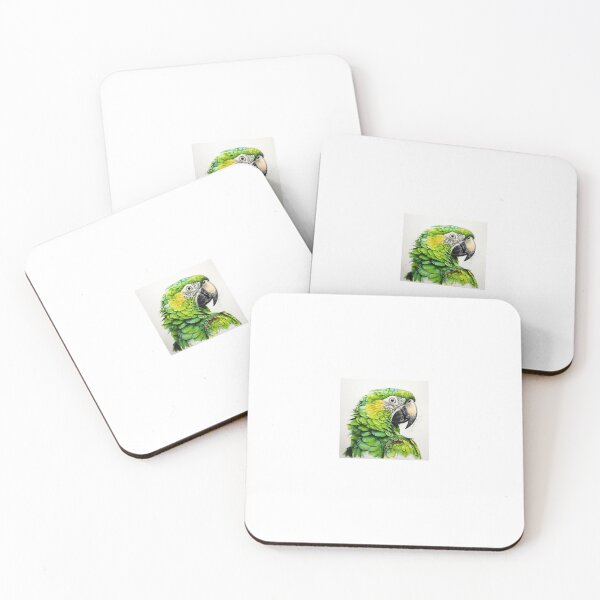 Item preview, Portrait of Green Parrot designed and sold by UrsulaFashion.