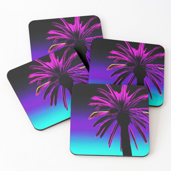 Item preview, Palm tree silhouette retrowave  designed and sold by MikoMate.