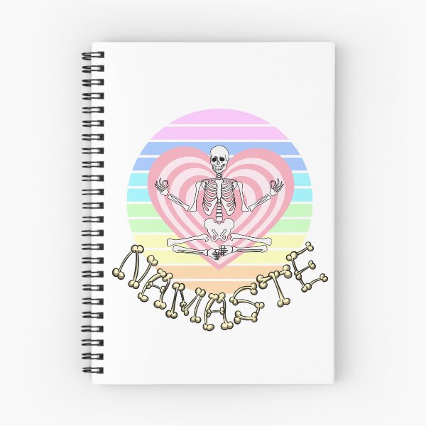 Item preview, NAMASTE Yoga Skeleton Retro Meditating designed and sold by Tamarimisdesign.