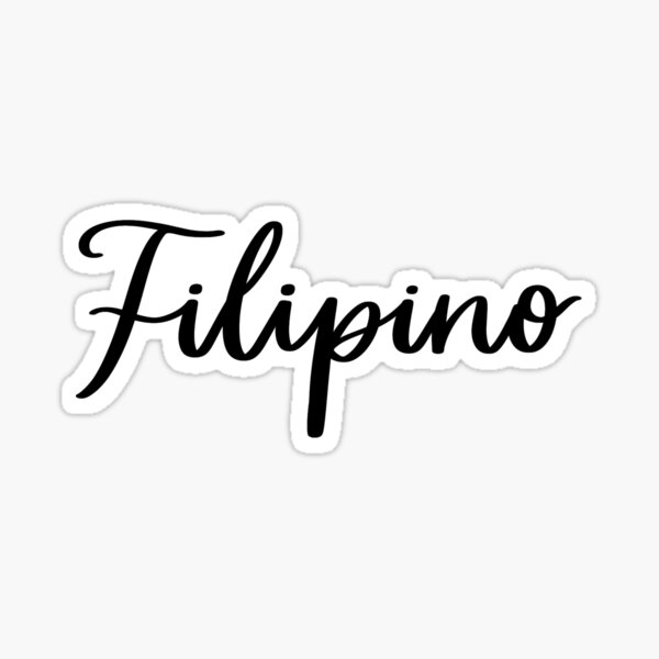 "Filipino Folder/Binder" Sticker for Sale by RTLettering Redbubble