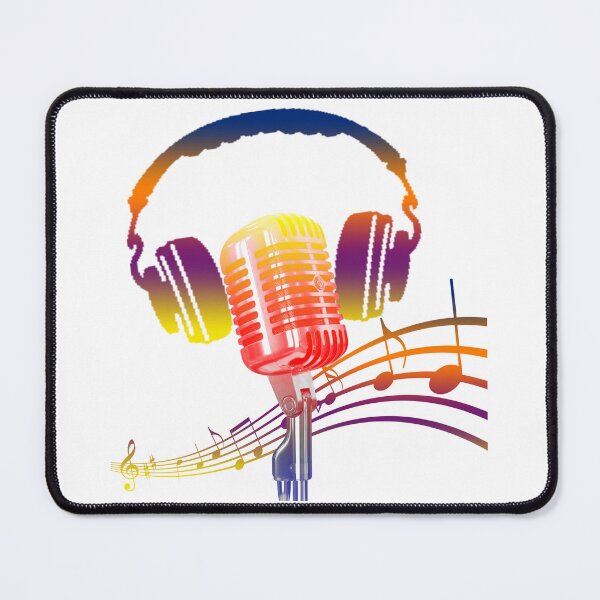 Item preview, MUSIC AND MICROPHONE T SHIRT designed and sold by azharimouad.