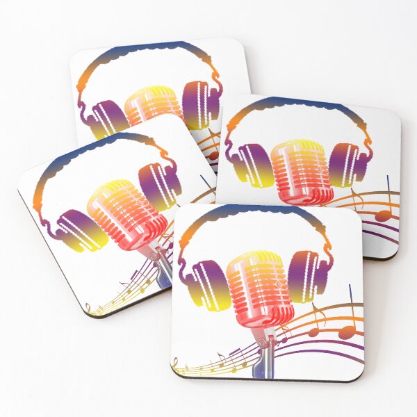 Item preview, MUSIC AND MICROPHONE T SHIRT designed and sold by azharimouad.