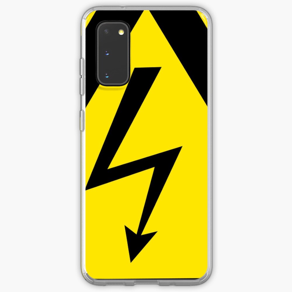 "Warning sign. Lightning bolt. " Case & Skin for Samsung Galaxy by
