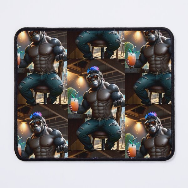 Item preview, a cool and strong gorilla sitting in a bar designed and sold by Pelzi100.