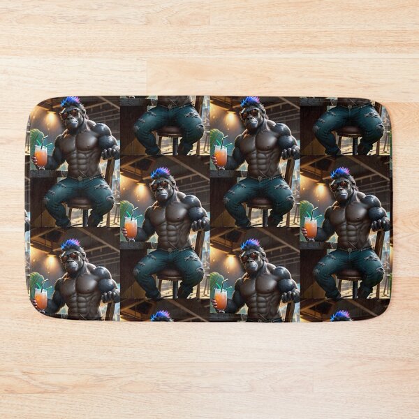 Item preview, a cool and strong gorilla sitting in a bar designed and sold by Pelzi100.
