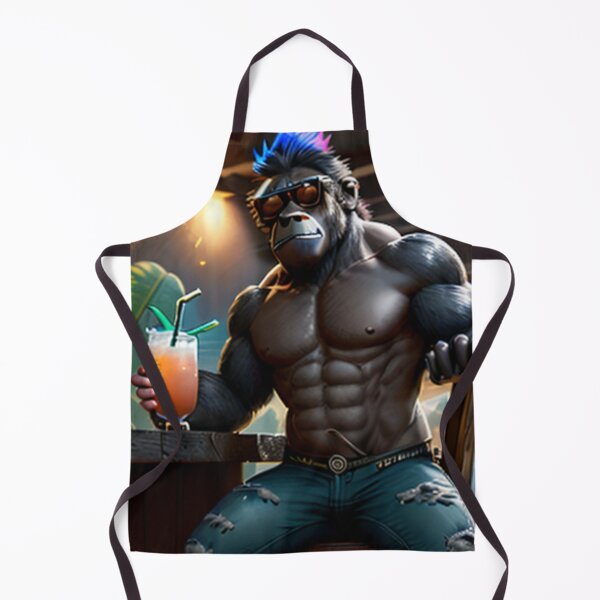 Item preview, a cool and strong gorilla sitting in a bar designed and sold by Pelzi100.
