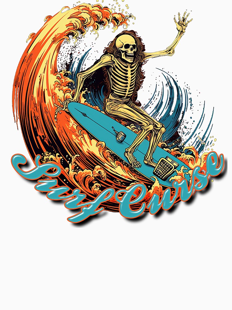 Surf curse - Spirit Halloween Near Me - Halloween Store Near Me - Full Size  Skeleton -Spirithalloween. | Essential T-Shirt
