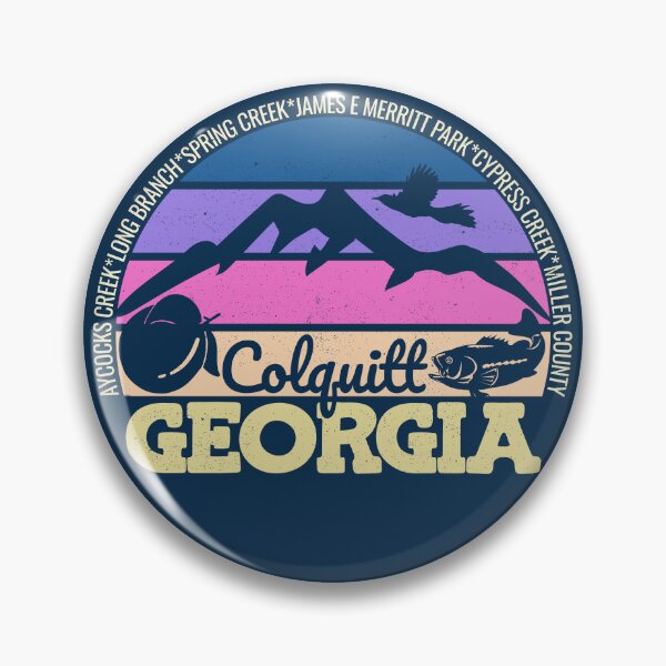 Item preview, Colquitt Georgia Sunset Retro Vintage Local Pride Logo designed and sold by CRHPOD20.
