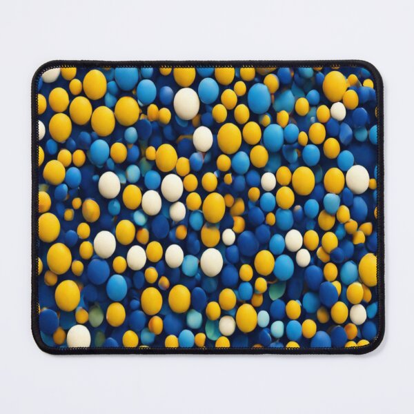 Item preview, yellow, white, blue small ball pattern multi color designed and sold by Md Rashid Hasan.