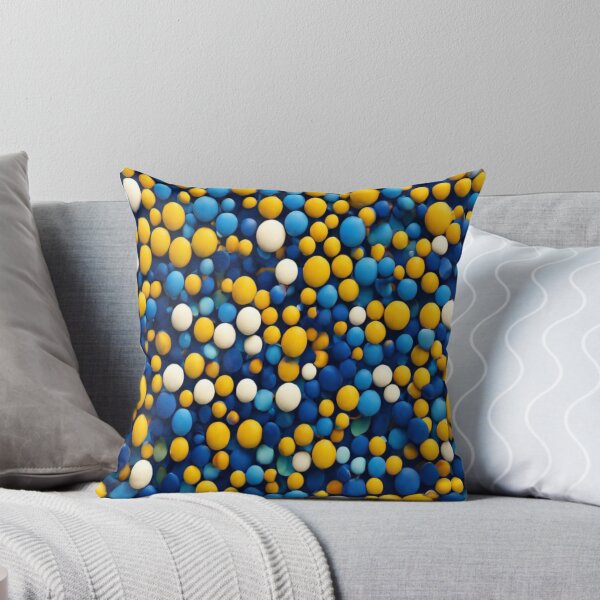 Item preview, yellow, white, blue small ball pattern multi color  designed and sold by Md Rashid  Hasan.