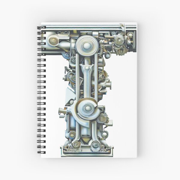 MECHANIX LETTER T Spiral Notebook