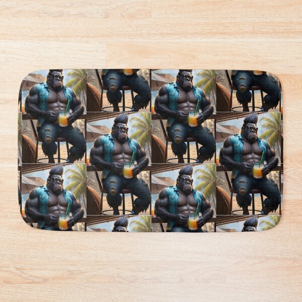 Item preview, a cool and strong gorilla sitting in a bar designed and sold by Pelzi100.
