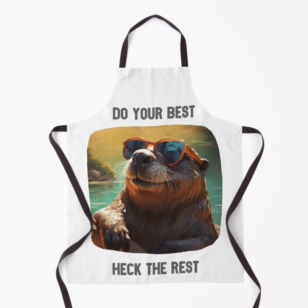 Item preview, Happy Otter with Life Advice designed and sold by CardsandCanvas.