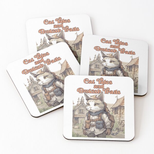 Item preview, Cat tales and bookish trails designed and sold by go-go-designs.