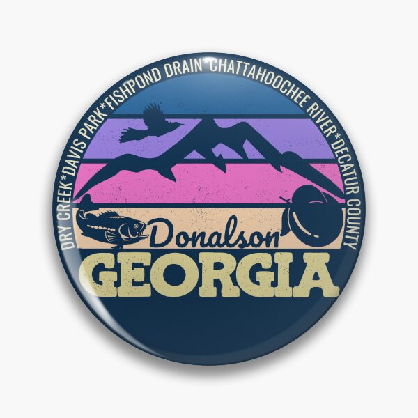 Item preview, Donalson Georgia Sunset Retro Vintage Local Pride Logo designed and sold by CRHPOD20.