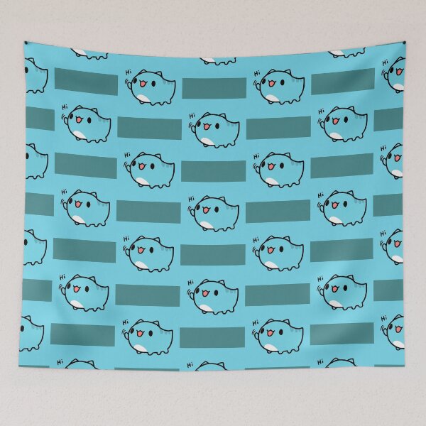 Item preview, Cat say hi, Comic Cat Bugcat Capoo Throw Pillow designed and sold by Backusu.