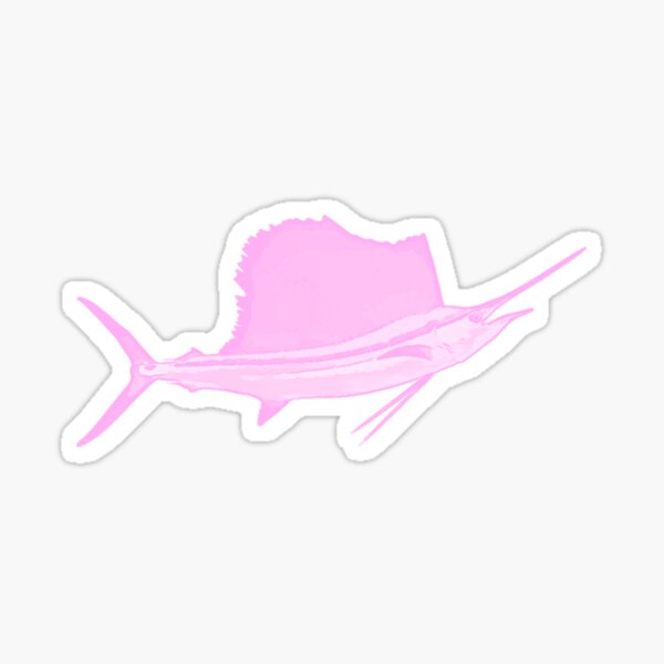 Vista previa del artículo con la obra «Pez vela rosa», diseñado y vendido por jenncapo.