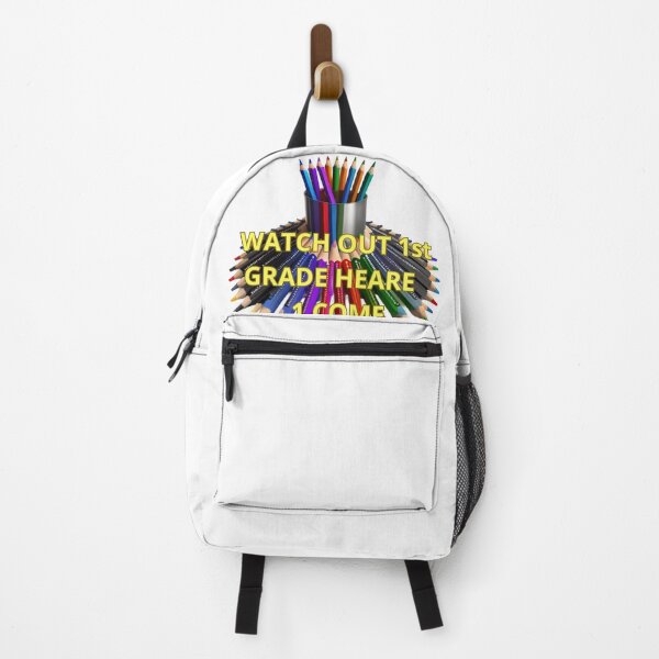 Item preview, WATCH OUT 1ST GRADE HERE I COME-BACK TO SCHOOL STUDENT TEACHER designed and sold by carlos crane.