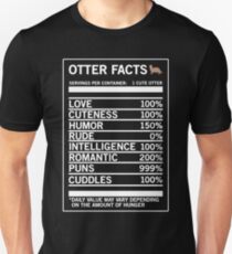 Otter Facts Funny Otter Lover T-shirt Unisex T-Shirt