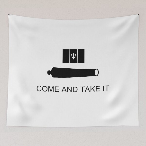 Item preview, Barbadian Come and Take It Flag designed and sold by JonathanR1994.