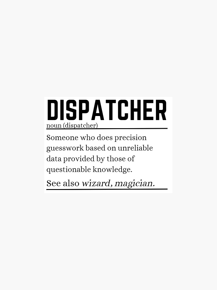 Dispatch Definition&quot; Sticker for Sale by Dammer2319 | Redbubble