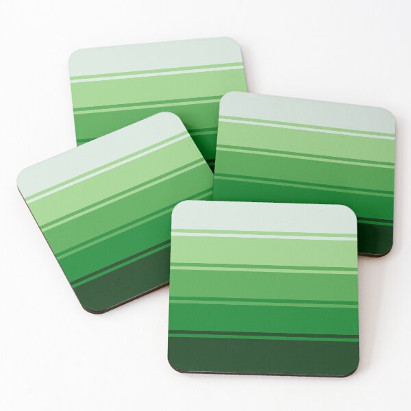 Item preview, Ombre Gradient Lines (Emerald to Silver) designed and sold by MaidenofIron157.