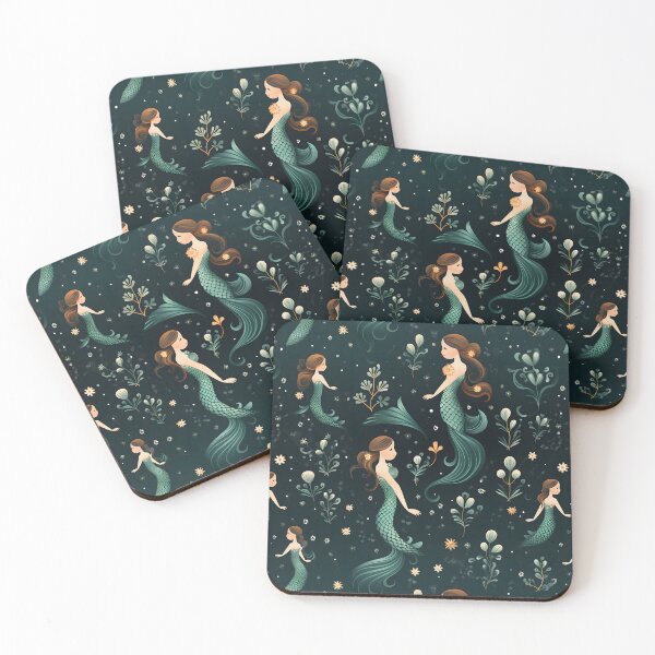 Item preview, Mermaids Pattern 4 designed and sold by DigitalPatternx.