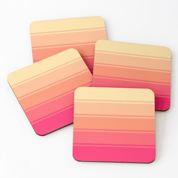 Item preview, Ombre Gradient Lines (Pink to Peach) designed and sold by MaidenofIron157.