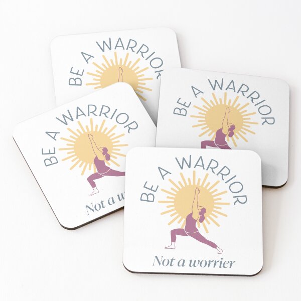 Item preview, Empowering Warrior Pose Yoga - Be a Warrior, Not a Worrier designed and sold by Shegohi.
