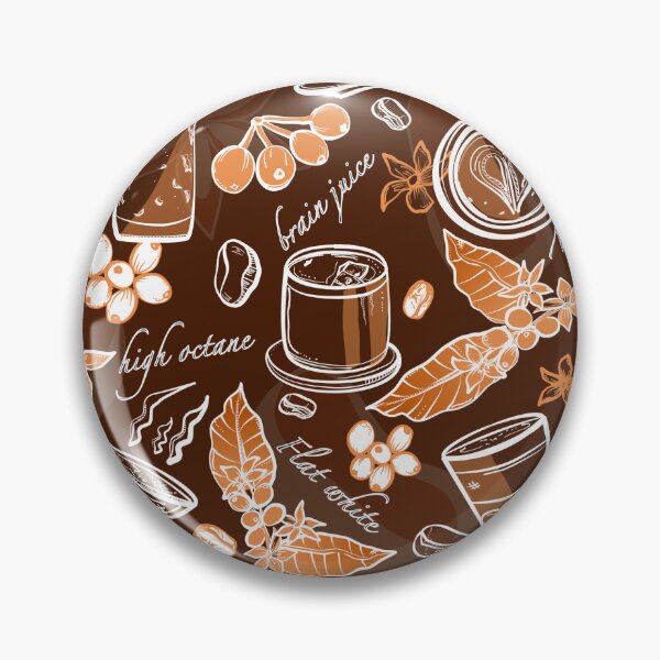 Item preview, Coffee vector pattern in brown background designed and sold by InkyPinky85.