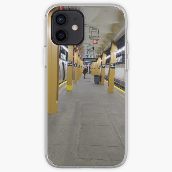Subway station, New York, Brooklyn, Manhattan, New York City, Buildings, streets, trees iPhone Soft Case