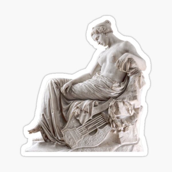 Sappho by Giovanni Duprè Sticker