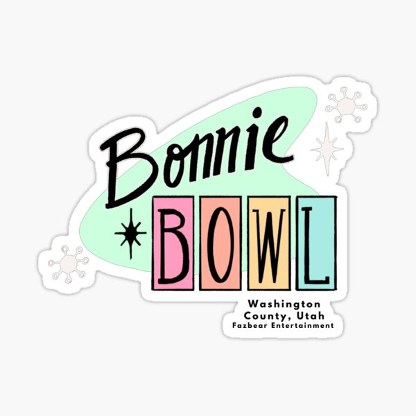 Bonnie Bowl FNAF Freddy Videogame Ruin DLC Bowling Sticker for