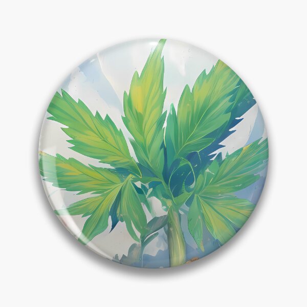 Item preview, Pastel Bitcoin and Pot Plant Painting Impressionist Style designed and sold by wojysmokes.