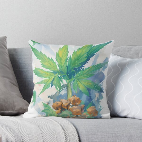 Item preview, Pastel Bitcoin and Pot Plant Painting Impressionist Style designed and sold by wojysmokes.