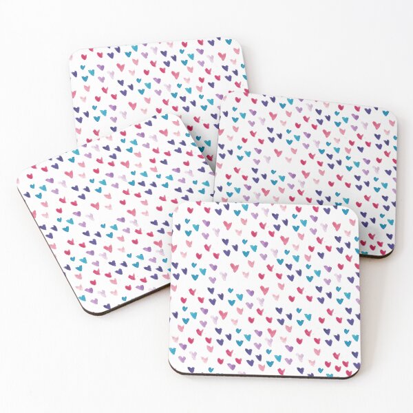 Item preview, Multicolor Watercolor Hearts Pattern designed and sold by adriablack.