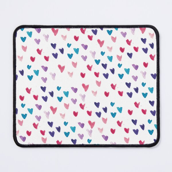 Item preview, Multicolor Watercolor Hearts Pattern designed and sold by adriablack.