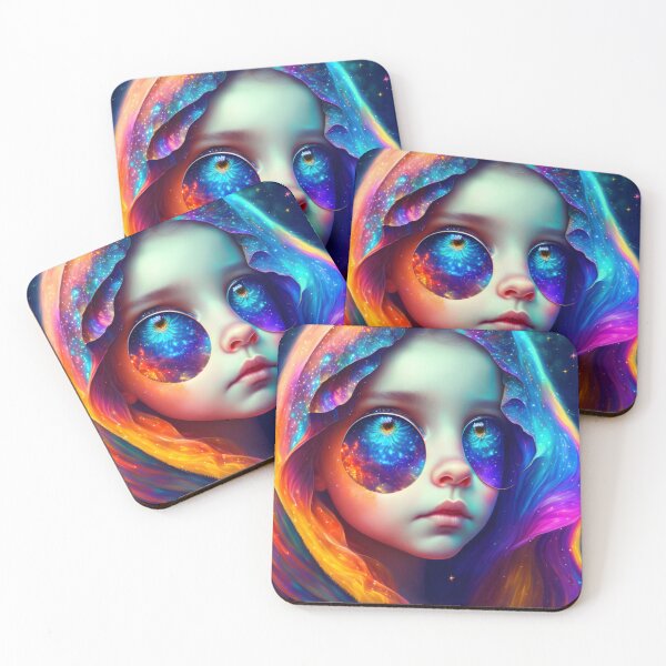 Artikelvorschau, Buntes Regenbogen-psychedelisches Surrealismus-Mädchen entworfen und verkauft von CapturedByeJ.