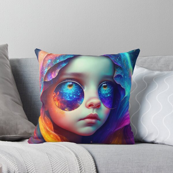 Artikelvorschau, Buntes Regenbogen-psychedelisches Surrealismus-Mädchen entworfen und verkauft von CapturedByeJ.