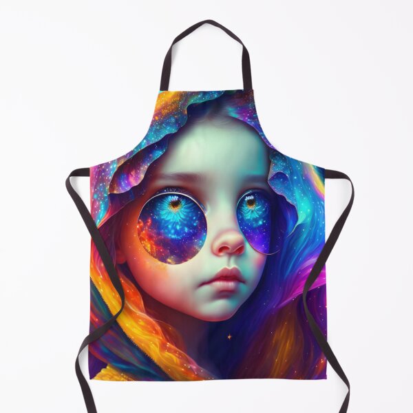 Item preview, Colorful Rainbow Psychedelic Surrealism Girl designed and sold by CapturedByeJ.