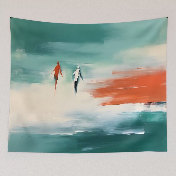 Item preview, Beach Walk: A Romantic Abstract Painting designed and sold by vadimcarazan.
