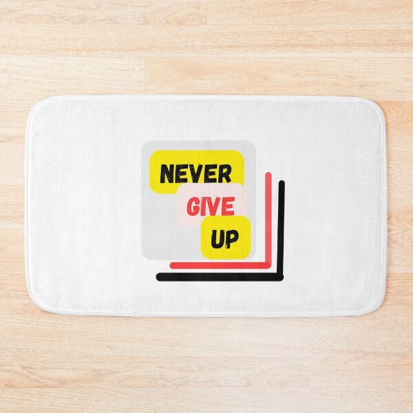 Item preview, never give up : trending motivation quotes t shirt design designed and sold by sangram9337.