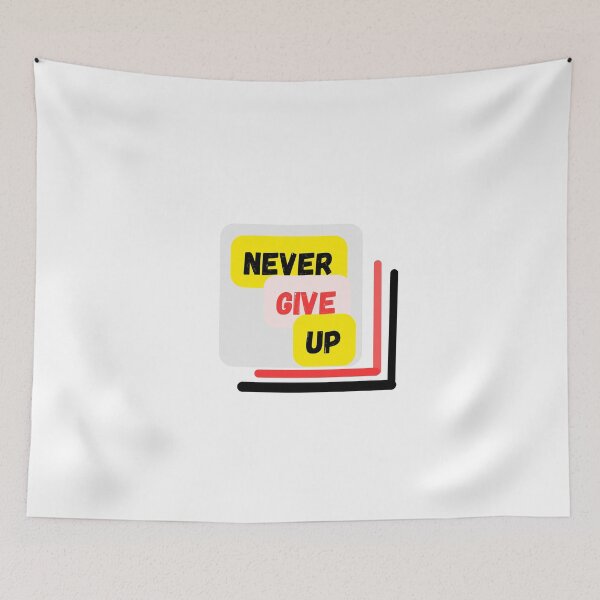Item preview, never give up : trending motivation quotes t shirt design designed and sold by sangram9337.