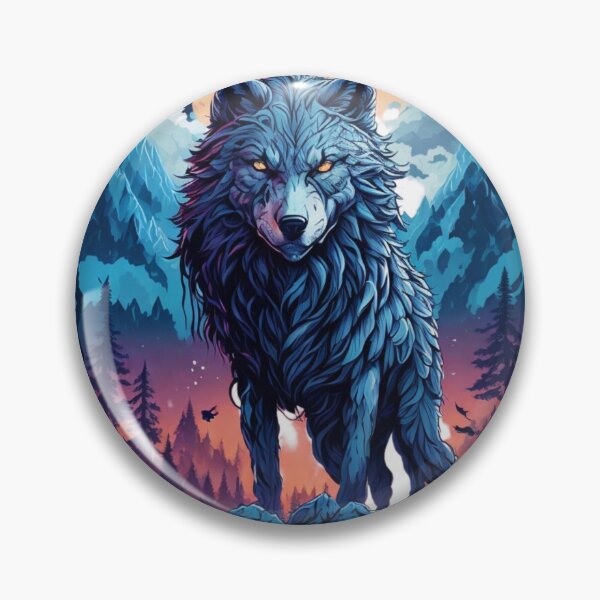 Item preview, Moonlit Mountain Wolf designed and sold by irosh madushan.