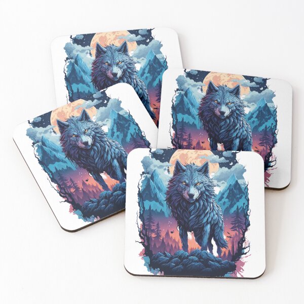 Item preview, Moonlit Mountain Wolf designed and sold by irosh madushan.
