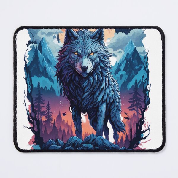 Item preview, Moonlit Mountain Wolf designed and sold by irosh madushan.