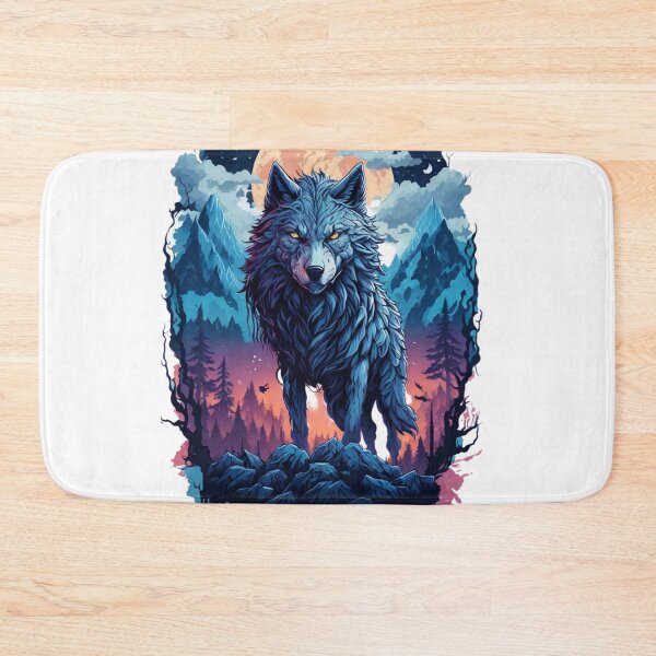 Item preview, Moonlit Mountain Wolf designed and sold by irosh madushan.