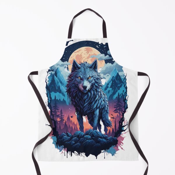Item preview, Moonlit Mountain Wolf designed and sold by irosh madushan.